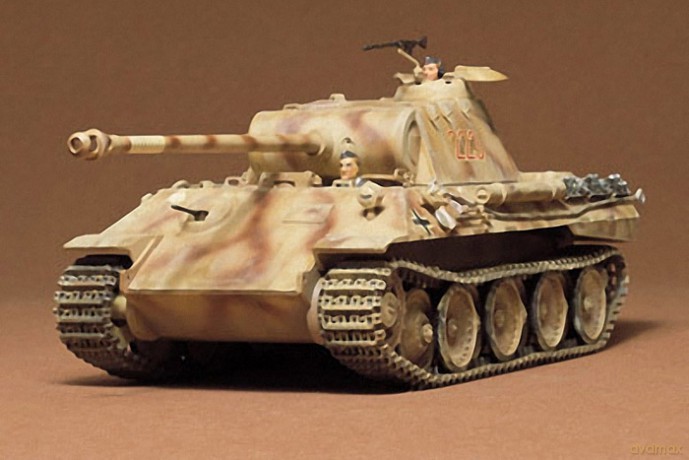 TAMIYA German Panther Med Tank MODELARSTWO