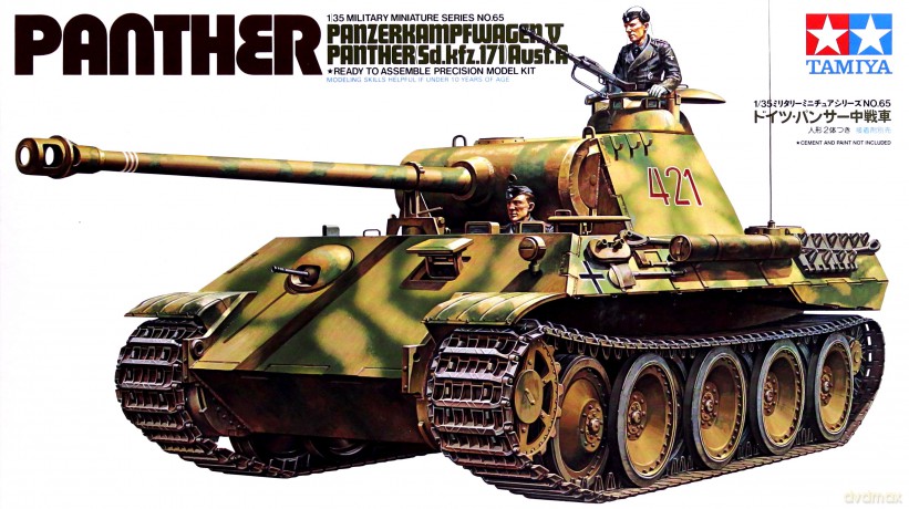 TAMIYA German Panther Med Tank MODELARSTWO