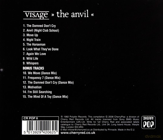 Visage: The Anvil [CD]