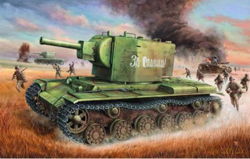 TRUMPETER Russia KV2 Tank MODELARSTWO