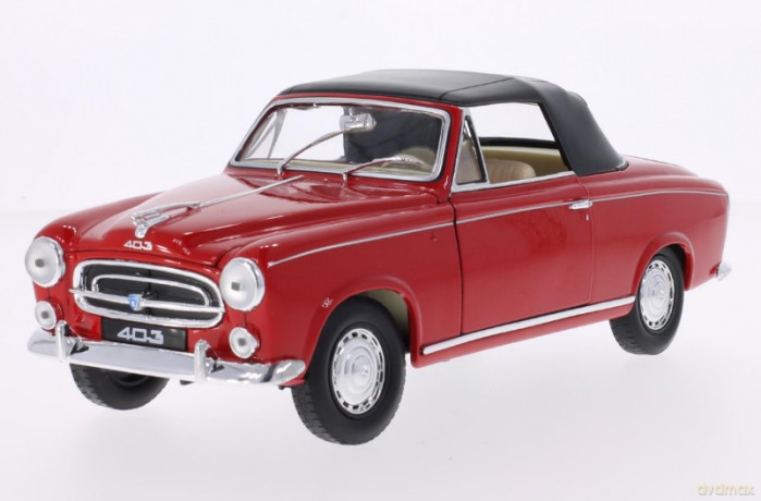WELLY Peugeot 403 Convertible Canopy MODELARSTWO