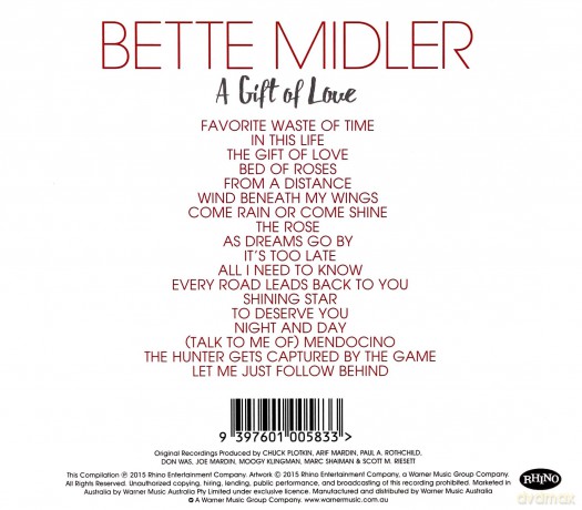 Bette Midler: A Gift Of Love [CD]