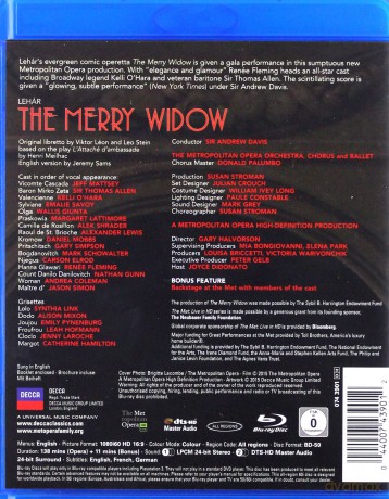 Renee Fleming: Lehar The Merry Widow [Blu-Ray]