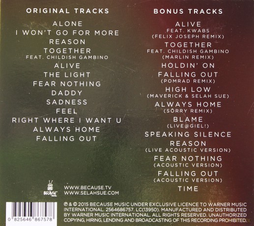 Selah Sue: Reason (Deluxe Edition) [2CD]