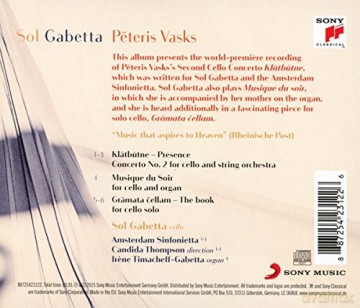 Sol Gabetta: Vasks: Presence [CD]