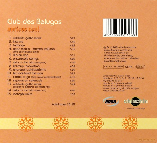 Club Des Belugas: Apricoo Soul [CD]