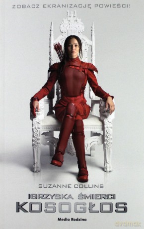 Igrzyska Śmierci: Kosogłos okładka filmowa biała - Suzanne Collins [KSIĄŻKA]