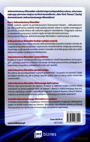 Jednominutowy Menedżer Motywuje - Kenneth Blanchard [KSIĄŻKA]