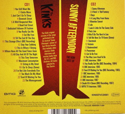 The Kinks: Sunny Afternoon The Best Of (digipack) [2CD]