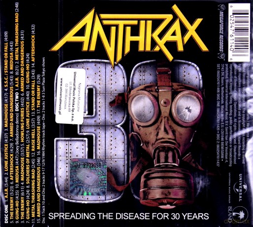 Anthrax: Spreading The Disease (Deluxe) [2CD]
