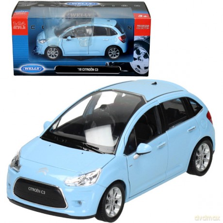 WELLY Citroen C3 2010, niebieski [MODELARSTWO]