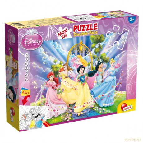 108 el. Księżniczki maxi dwustronne [PUZZLE]