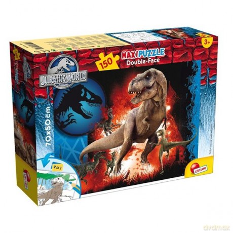 150 el. Jurassic World maxi dwustronne [PUZZLE]