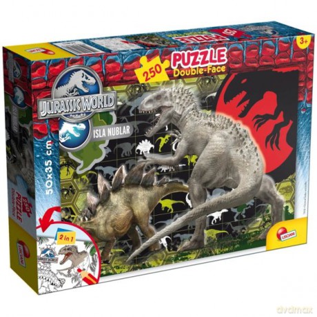 250 el. Jurassic World dwustronne plus [PUZZLE]