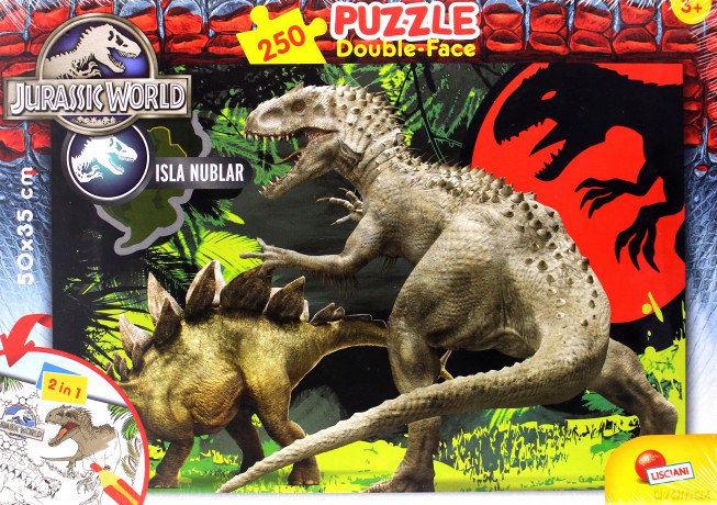 250 el. Jurassic World dwustronne plus [PUZZLE]
