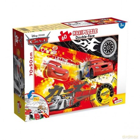 60 el. Cars maxi dwustronne [PUZZLE]