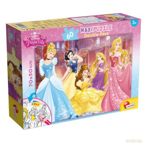 60 el. Księżniczki maxi dwustronne [PUZZLE]
