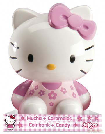Hello Kitty skarbonka z cukierkami 35 g