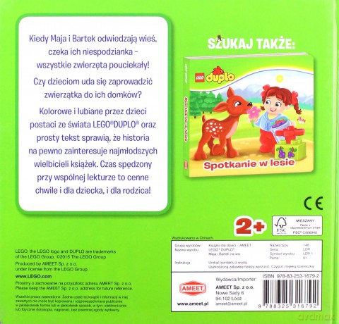 Maja i Bartek na wsi. Lego Duplo (twarda) [KSIĄŻKA]