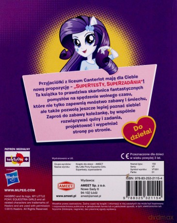 My Little Pony Equestria Girls Supertesty [KSIĄŻKA]