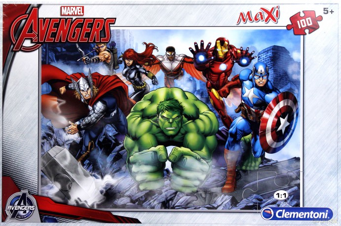 CLEMENTONI 100 el. Maxi Avengers [PUZZLE]