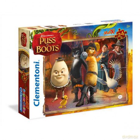 CLEMENTONI 24 el. MAXI Kot w Butach [PUZZLE]