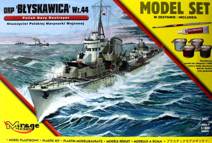 MIRAGE Niszczciel ORP Błyskawica wzór 44 [MODELARSTWO]
