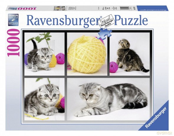 RAVENSBURGER 1000 el. Brytyjskie koty [PUZZLE]