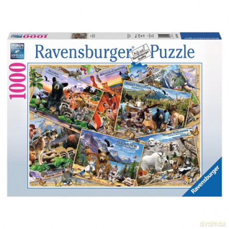 RAVENSBURGER 1000 el. Leśni kompani [PUZZLE]
