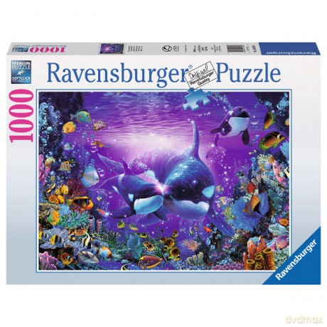 RAVENSBURGER 1000 el. Orki podwodny świat [PUZZLE]