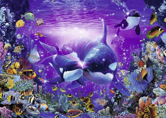 RAVENSBURGER 1000 el. Orki podwodny świat [PUZZLE]