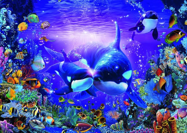 RAVENSBURGER 1000 el. Orki podwodny świat [PUZZLE]