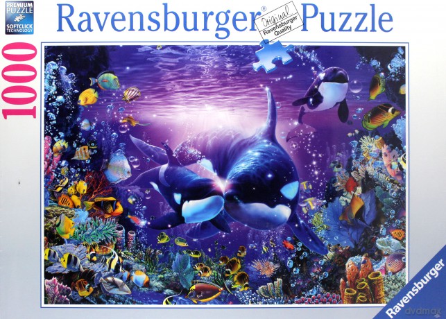 RAVENSBURGER 1000 el. Orki podwodny świat [PUZZLE]