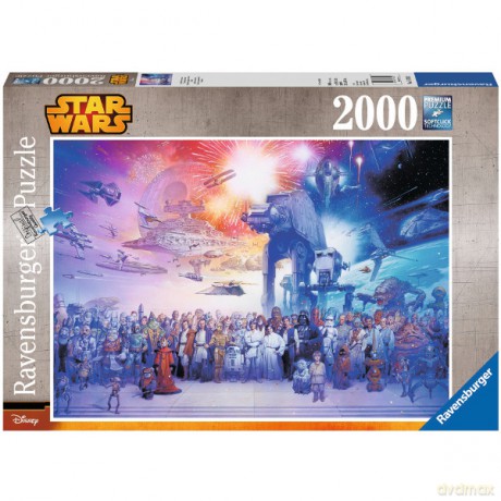 RAVENSBURGER 2000 el. Gwiezdne Wojny, Wszechświat (Star Wars) [PUZZLE]