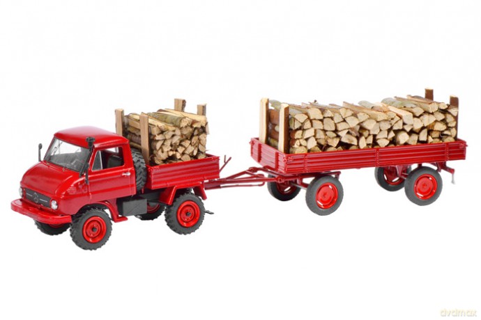 SCHUCO Unimog U411 with Trailer [MODELARSTWO]