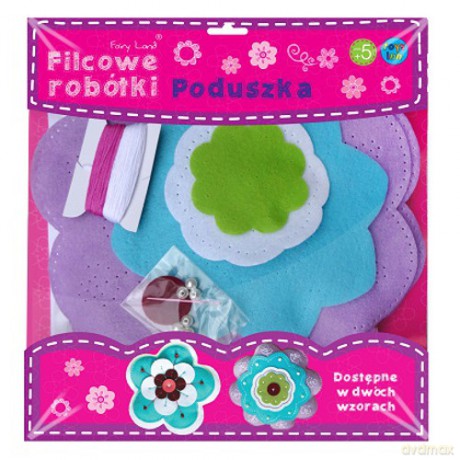 STNUX Filcowe robótki, poduszka fiolet.