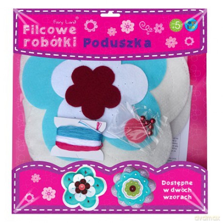 STNUX Filcowe robótki, poduszka niebies.