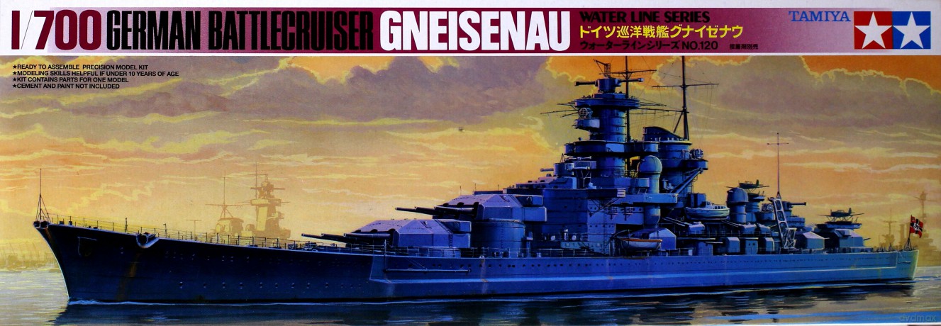 TAMIYA German Battle Cruiser Gneisenau [MODELARSTWO]
