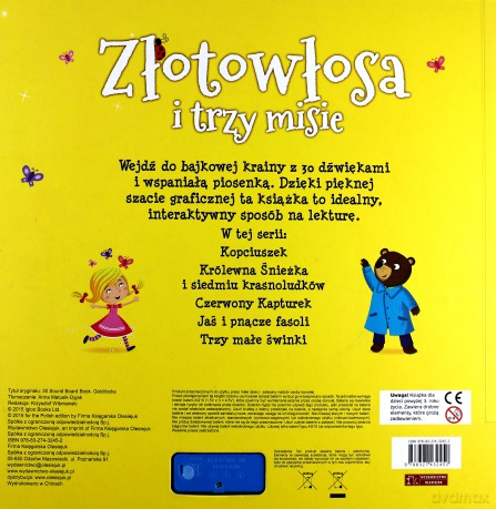 30 niezwykłych bajkowych dźwięków. Złotowłosa i trzy misie [KSIĄŻKA]