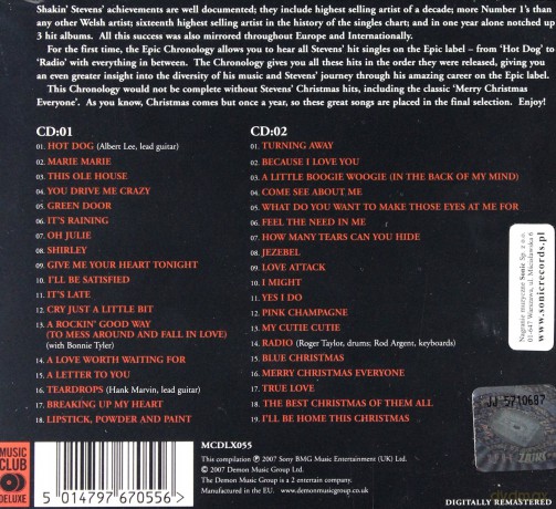 Shakin' Stevens: Chronology-The Epic Hit Singles [2CD]