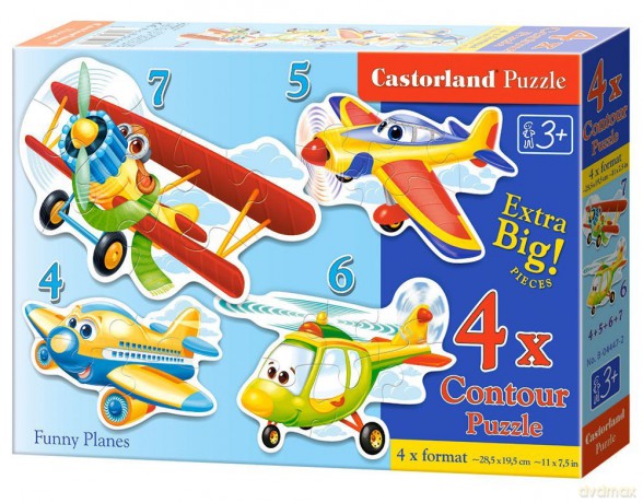 CASTORLAND - Zabawne samoloty [PUZZLE]