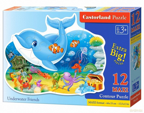 CASTORLAND 12 el. maxi podwodni przyjaciele [PUZZLE]