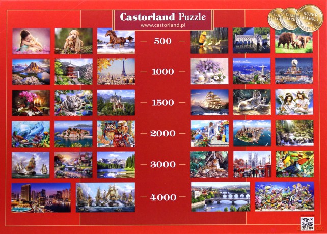CASTORLAND 1500 el. Piękna w czerwieni [PUZZLE]