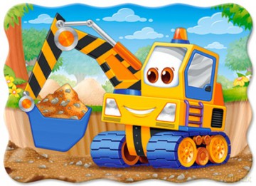 CASTORLAND 30 el. Żółta koparka [PUZZLE]