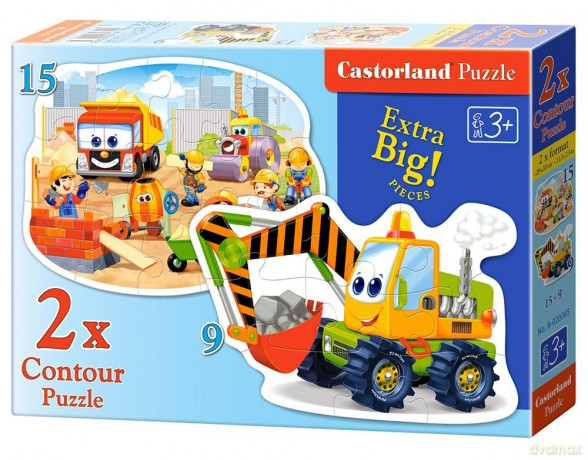 CASTORLAND Kontur - Roboty budowlane [PUZZLE]