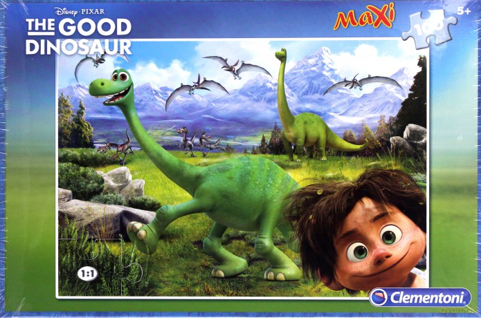 CLEMENTONI 100 el. Maxi Dobry Dinozaur [PUZZLE]
