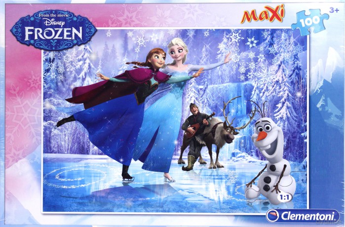 CLEMENTONI 100 el. Maxi Kraina Lodu [PUZZLE]