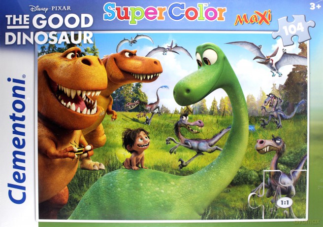 CLEMENTONI 104 el. Maxi Dobry Dinozaur [PUZZLE]