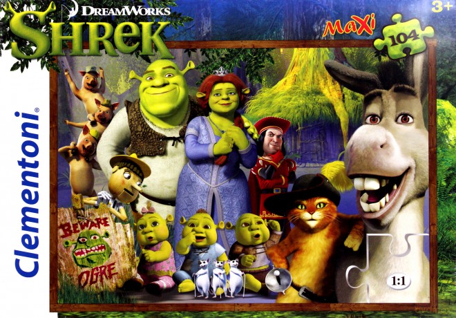 CLEMENTONI 104 el. Maxi Shrek 2 [PUZZLE]