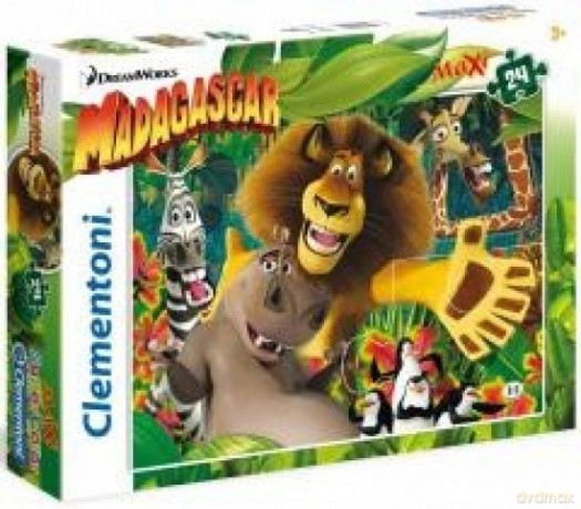 CLEMENTONI 24 el. Maxi Madagascar [PUZZLE]